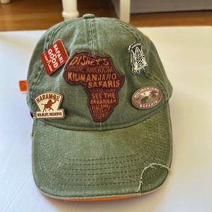 Disney hat with Kilimanjaro safaris pins